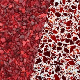 Decorative Aggregate - Red Opal Glass