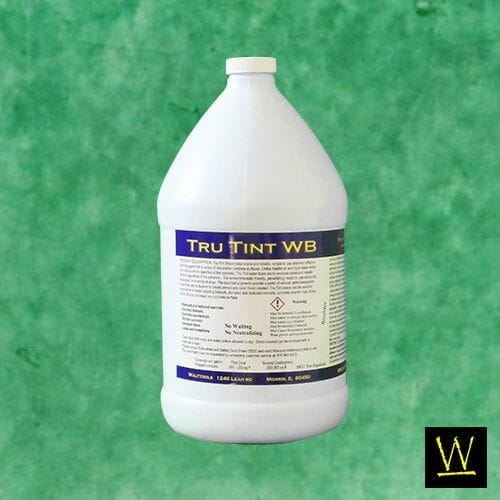 Water based concrete stain