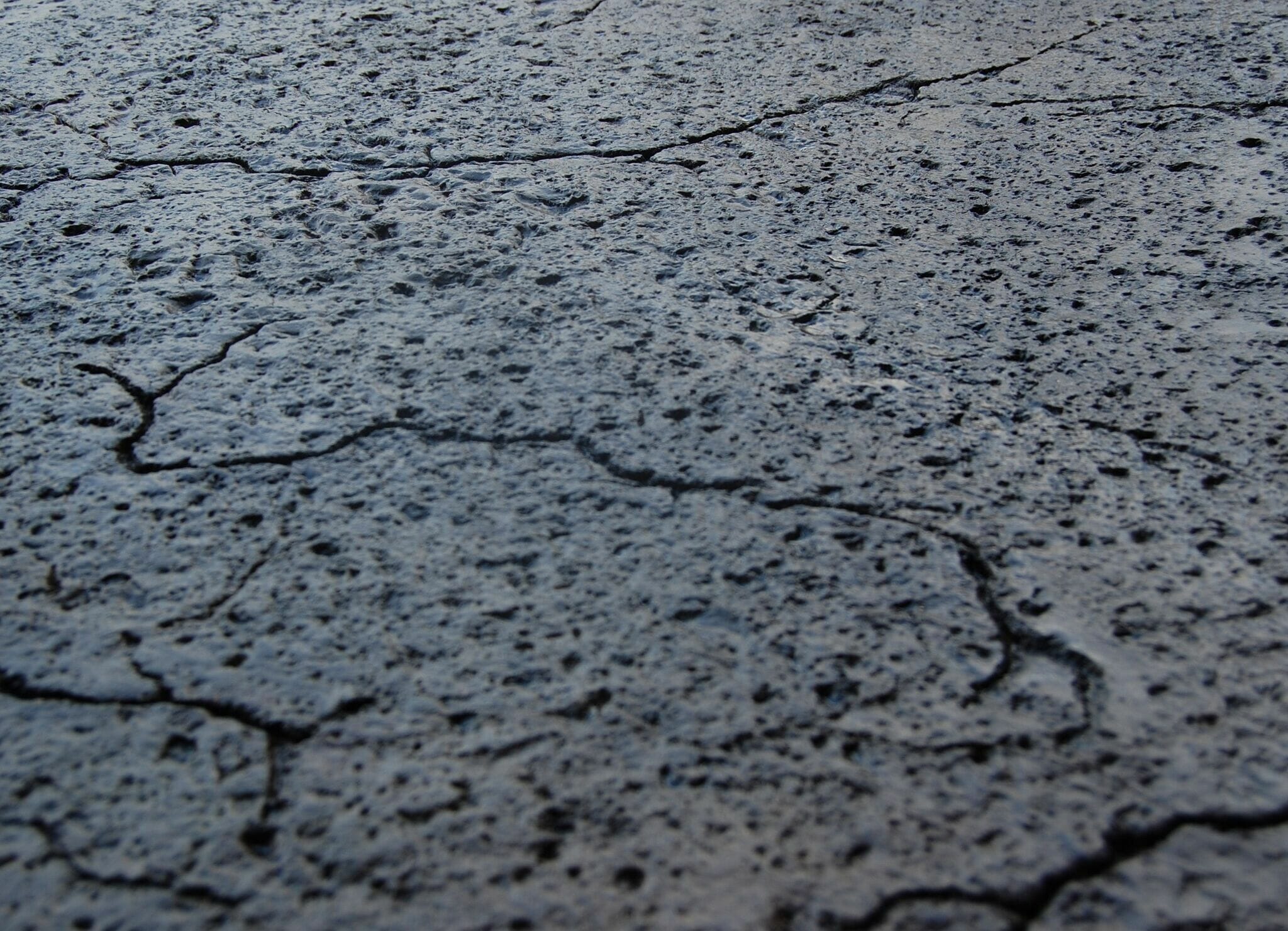 Fractured granite stamp