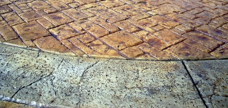 Medieval cobble and pit granite