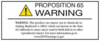 Warning label for Epoxy Floor Coating