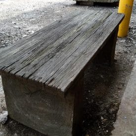 Barnwood Plank Bench Precast Concrete Mold Set - 4 ft