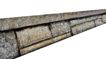 8 inch cantilever fieldstone ledge step liner