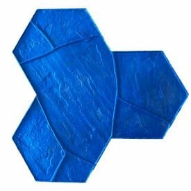 blue color single concrete stamp