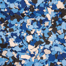 Vinyl Chips, 1/4" (25 lb Box) - Surf
