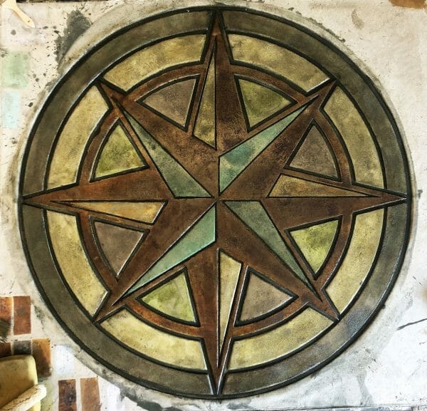 Celestial Compass Star Concrete Stamp (48") - Image 2
