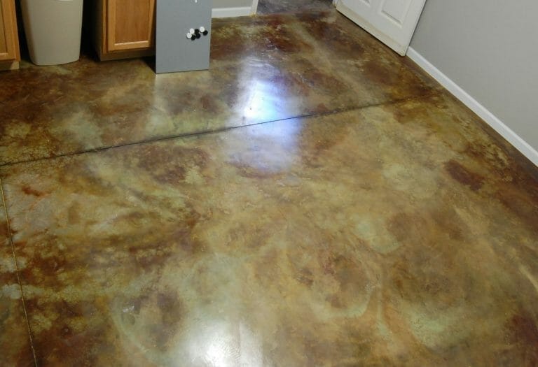 Results of concrete acid stain