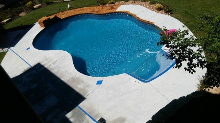 Concrete acid stain example