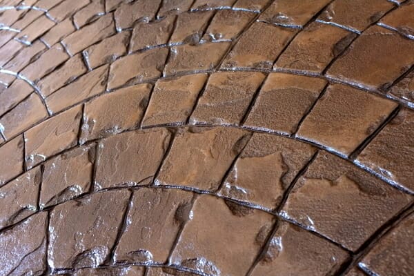 Roman fan concrete stamp