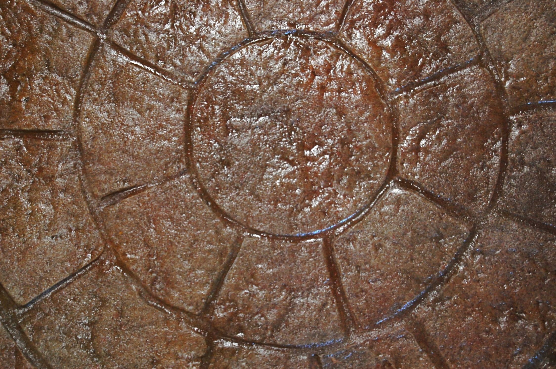Weather stone circle close-up