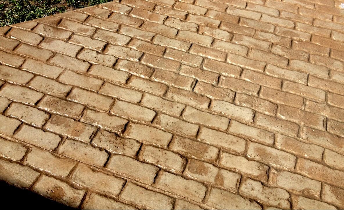 Capone cobble concrete stamp