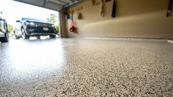 Helpful guide for how to apply flakes to epoxy floor