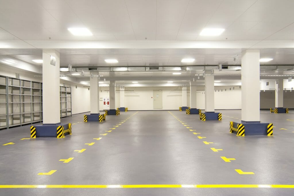 Concrete floor sealer for concrete warehouse floor