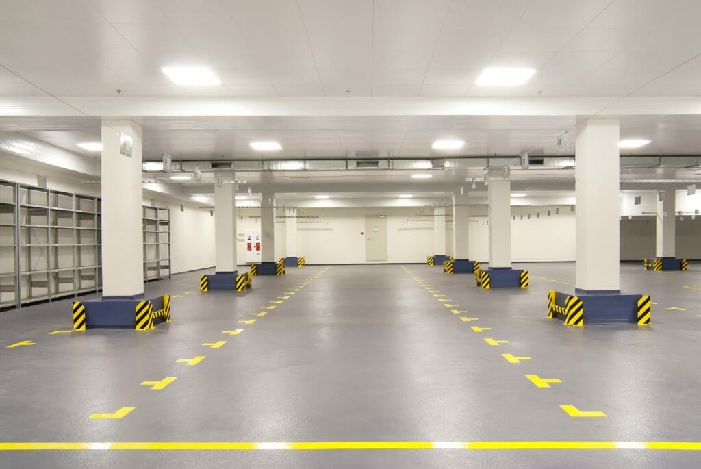 Concrete floor sealer for concrete warehouse floor