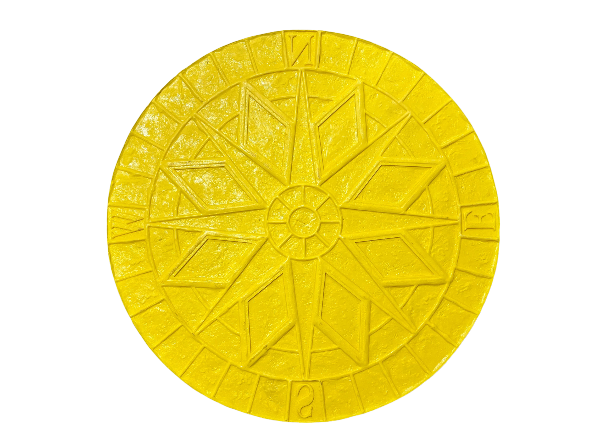 old world compass concrete stamp