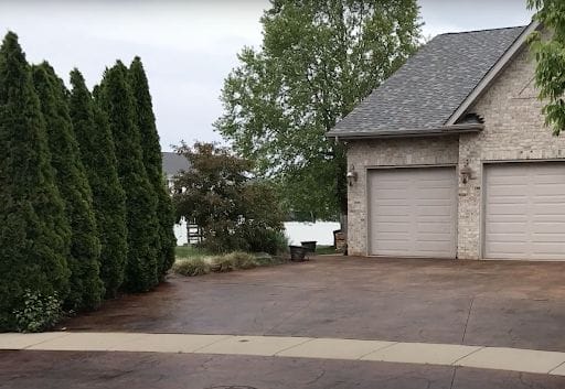 Driveway with concrete sealer