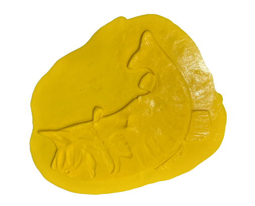 bass fish concrete stamp