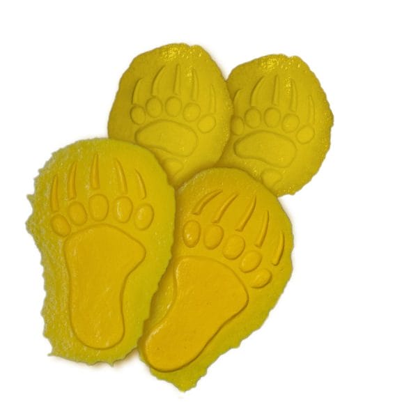 bear paw print stamp set