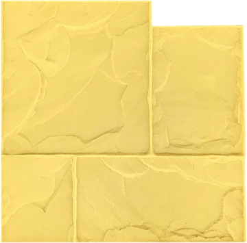 BC ashler concrete stamp yellow