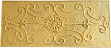 Decorative scroll accent stamp